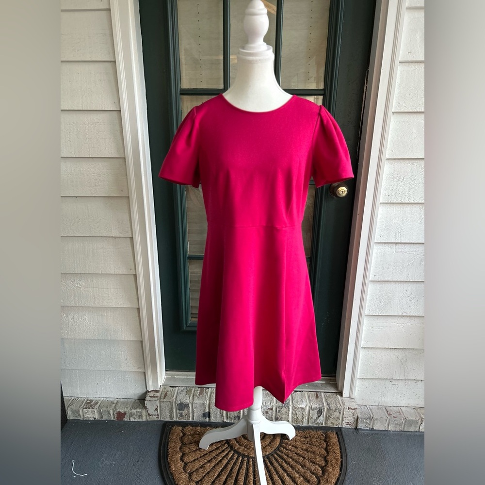J. Jill x Christian Siriano NWT petite small dress in hot pink.